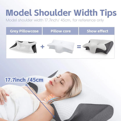 Memory foam soft neck pillow, 1 piece, comfortable neck support pillow